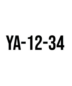 boot kenteken sticker op maat